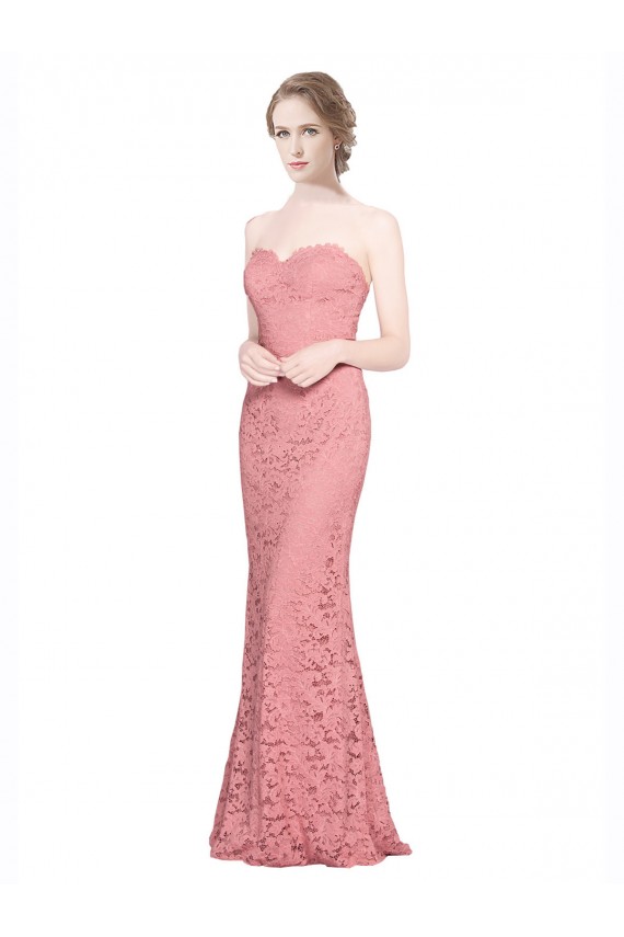 Lace Sweetheart Long Sleeveless Formal Dress / Bridesmaid Dress Norwich