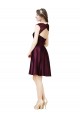 Open Back Satin & Lace Square Neck Knee Length Sleeveless Bridesmaid Dress Norwich