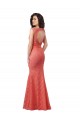 Open Back Lace V-Neck Long Sleeveless Bridesmaid Dress Norwich