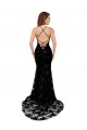 Open Back Lace High Neck Long Sleeveless Black Tie Evening Gown / Prom Dress / Bridesmaid Dress Norwich