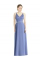 Satin Spaghetti Straps Long Sleeveless Bridesmaid Dress Norwich
