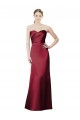 Satin Sweetheart Long Sleeveless Bridesmaid Dress / Evening Dress Norwich