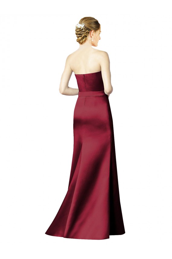 Satin Sweetheart Long Sleeveless Bridesmaid Dress / Evening Dress Norwich