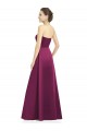 Merlot Satin Strapless Long Sleeveless Bridesmaid Dress Norwich