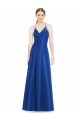 Open Back Satin Spaghetti Straps Long Sleeveless Bridesmaid Dress Norwich