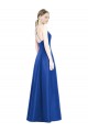 Open Back Satin Spaghetti Straps Long Sleeveless Bridesmaid Dress Norwich