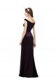 Satin Off the Shoulder Long Cap Sleeves Bridesmaid Dress Norwich