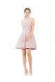 Satin Sweetheart Knee Length Sleeveless Evening Gown / Bridesmaid Dress Norwich