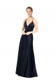 Satin Spaghetti Straps Long Sleeveless Prom Dress / Bridal Party Dress Norwich