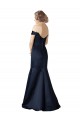 Satin Off the Shoulder Long Cap Sleeves Prom Dress / Bridesmaid Dress Norwich