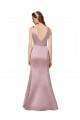 V-Back Satin V-Neck Long Sleeveless Formal Evening Gown / Prom Dress / Bridesmaid Dress Norwich