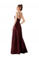 Satin Halter Neck Long Sleeveless Prom Dress / Bridesmaid Dress Norwich