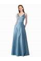 Satin High Neck Long Sleeveless Black Tie Prom Dress / Bridesmaid Dress Norwich