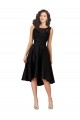 Satin & Lace Illusion Neck Midi Length Sleeveless High Low Bridesmaid Dress Norwich