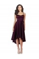 Open Back Satin Sweetheart Short Sleeveless High Low Prom Dress / Bridesmaid Dress Norwich