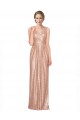 Rose Gold Sequin V-Neck Long Sleeveless Bridesmaid Dress / Evening Dress Norwich