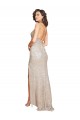 Open Back Sequin & Sparkling Sequin Spaghetti Straps Long Sleeveless Black Tie Evening Gown / Prom Dress / Bridesmaid Dress Norwich