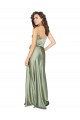 V-Back Silk like Satin V-Neck Long Sleeveless Formal Evening Gown / Bridesmaid Dress Norwich