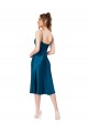 Low Back Silk like Satin V-Neck Midi Length Sleeveless Prom Dress / Bridesmaid Dress Norwich