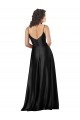 Low Back Silk like Satin V-Neck Long Sleeveless Formal Dress / Bridesmaid Dress Norwich