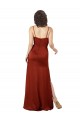 Low Back Red Silk like Satin Spaghetti Straps Long Sleeveless Formal Evening Gown / Prom Dress / Bridesmaid Dress Norwich