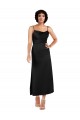 Silk like Satin Spaghetti Straps Tea Length Sleeveless Formal Evening Gown / Prom Dress / Bridesmaid Dress Norwich