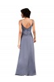 Black Silk like Satin V-Neck Long Sleeveless Formal Evening Gown / Prom Dress / Bridesmaid Dress Norwich