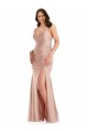 Silk like Satin V-Neck Long Sleeveless Formal Plus Size Evening Gown / Prom Dress / Bridesmaid Dress Norwich