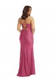 Tie Back Silk like Satin Spaghetti Straps Long Sleeveless Formal Plus Size Evening Gown / Prom Dress / Bridesmaid Dress Norwich
