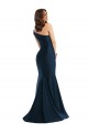 Light Sky Blue Silk like Satin One Shoulder Long Sleeveless Formal Evening Gown / Prom Dress / Bridesmaid Dress Norwich