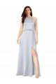Open Back Silk like Satin Halter Neck Long Sleeveless Formal Evening Gown / Bridesmaid Dress Norwich