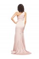 Silk like Satin One Shoulder Long Sleeveless Black Tie Evening Dress / Prom Dress / Bridesmaid Dress Norwich