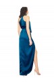 Silk like Satin Halter Neck Long Sleeveless Formal Evening Gown / Prom Dress / Bridesmaid Dress Norwich