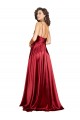 Low Back Silk like Satin Spaghetti Straps Long Sleeveless Black Tie Evening Dress / Prom Dress / Bridesmaid Dress Norwich