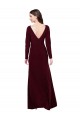 V-Back Spandex V-Neck Long Long Sleeves Prom Dress / Bridesmaid Dress Norwich