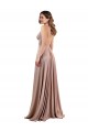 Low Back Spandex V-Neck Long Sleeveless Black Tie Evening Gown / Prom Dress / Bridesmaid Dress Norwich