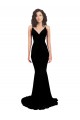 Open Back Spandex V-Neck Long Sleeveless Formal Evening Gown / Prom Dress / Bridesmaid Dress Norwich