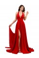 Open Back Red Spandex Halter Neck Long Sleeveless Formal Evening Gown / Prom Dress / Bridesmaid Dress Norwich