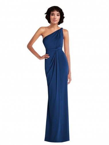 Spandex One Shoulder Long Sleeveless Semi Formal Evening Dress / Prom Dress / Bridesmaid Dress Norwich