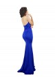 Low Back Royal Blue Stretch Crepe Sweetheart Long Sleeveless Formal Evening Gown / Prom Dress / Bridesmaid Dress Norwich