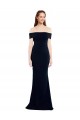 Keyhole Back Stretch Crepe Off the Shoulder Long Sleeveless Formal Dress / Bridesmaid Dress Norwich