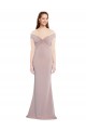 Keyhole Back Stretch Crepe Off the Shoulder Long Sleeveless Formal Evening Gown / Prom Dress / Bridesmaid Dress Norwich