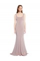 Stretch Crepe Scoop Neck Long Cap Sleeves Formal Evening Gown / Prom Dress / Bridesmaid Dress Norwich