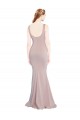Stretch Crepe Scoop Neck Long Cap Sleeves Formal Evening Gown / Prom Dress / Bridesmaid Dress Norwich