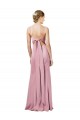 Low Back Black Stretch Crepe Spaghetti Straps Long Sleeveless Formal Evening Gown / Prom Dress / Bridesmaid Dress Norwich