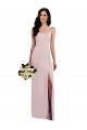 V-Back Stretch Crepe Spaghetti Straps Long Sleeveless Formal Evening Gown / Prom Dress / Bridesmaid Dress Norwich