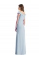 Stretch Crepe Off the Shoulder Long Sleeveless Black Tie Evening Gown / Bridesmaid Dress Norwich