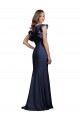 Keyhole Back Stretch Crepe Bateau Neck Long Sleeveless Prom Dress / Bridesmaid Dress Norwich