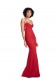 Stretch Crepe Spaghetti Straps Long Sleeveless Bridesmaid Dress / Evening Dress Norwich