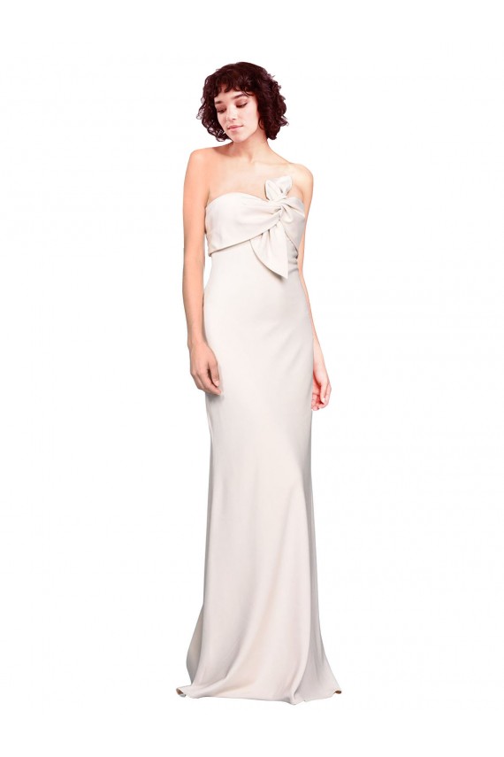 Mermaid Stretch Crepe Strapless Long Sleeveless Prom Dress / Bridesmaid Dress Norwich